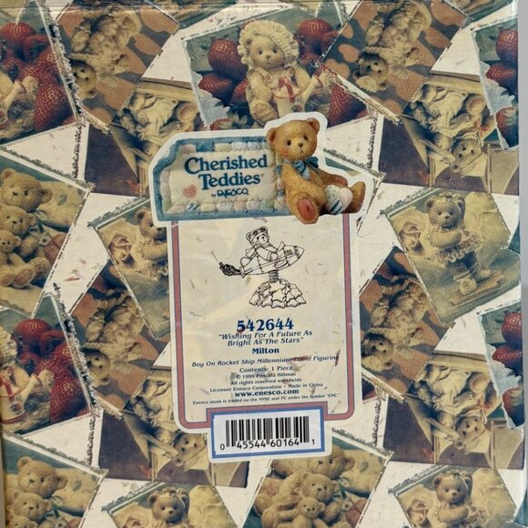 Cherished Teddies Milton Figurine 542644 Boy on Rocket Ship Millennium Event - Picture 9 of 9